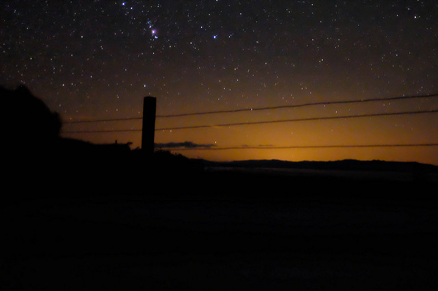 Night sky from Eigg. Photo by Russ Garrett.